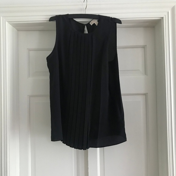 Michael Kors Pleated Blouse Black Size M - Picture 3 of 4